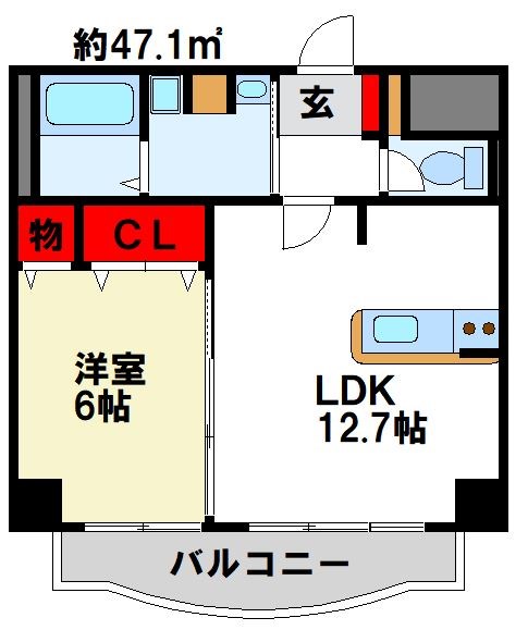 ハイライズミチホの間取り