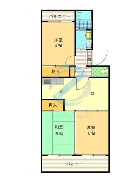 浦安市東野のマンションの間取り