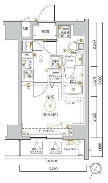 【LUMEED川崎の間取り】