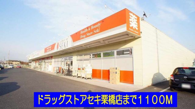 ドラックストア　ドラッグストアセキ栗橋店（ドラッグストア）まで1100m