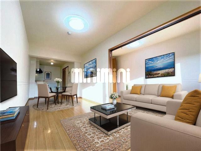 居室・リビング　ＣＧで家具等を配置したもので、家具等は含まれません。