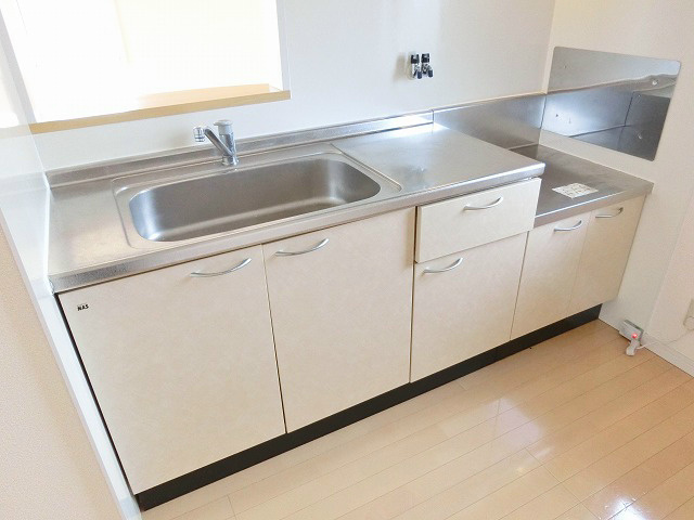 キッチン　2口ガスコンロを設置していただけるキッチン