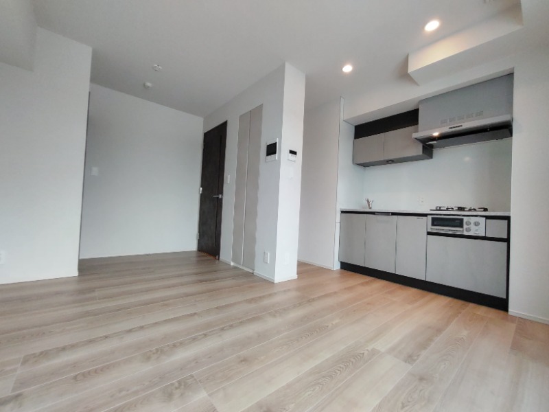 居室・リビング　白と黒を基調とした高級感あるリビング