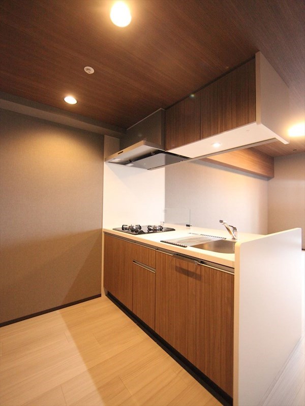 キッチン　システムキッチン（ガス2口コンロ付）カウンターキッチン