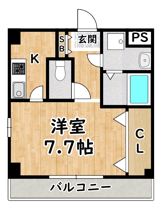 ＪＲ東西線 御幣島駅 徒歩5分 7階建 築20年の間取り写真