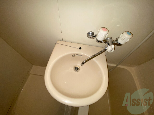 洗面設備　洗面所つきで簡単な身支度に便利そうですね。