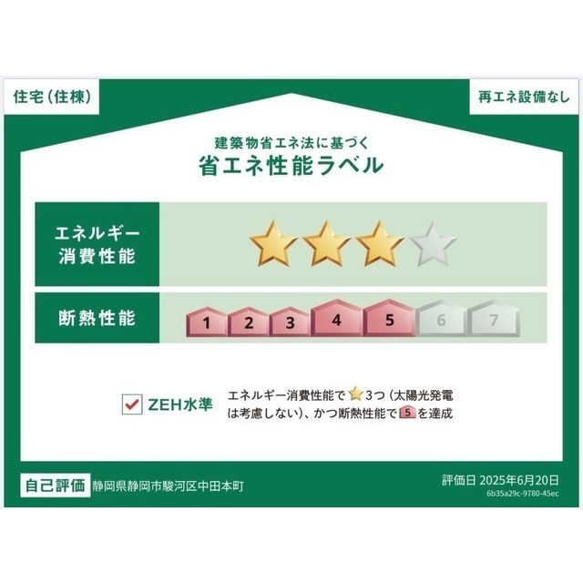 省エネ性能ラベル　省エネ性能表示ラベル