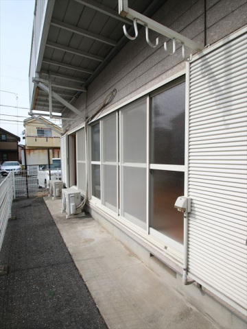 バルコニー　南向きのテラス