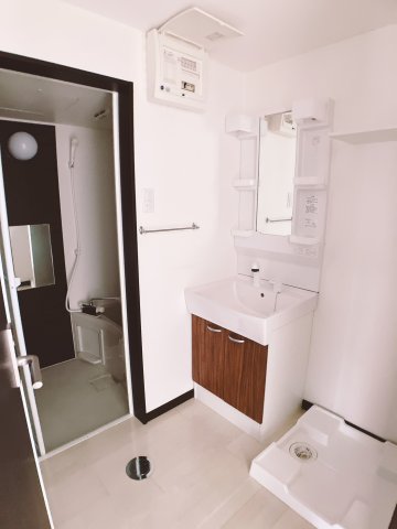 洗面設備　シャンプードレッサー付独立洗面台