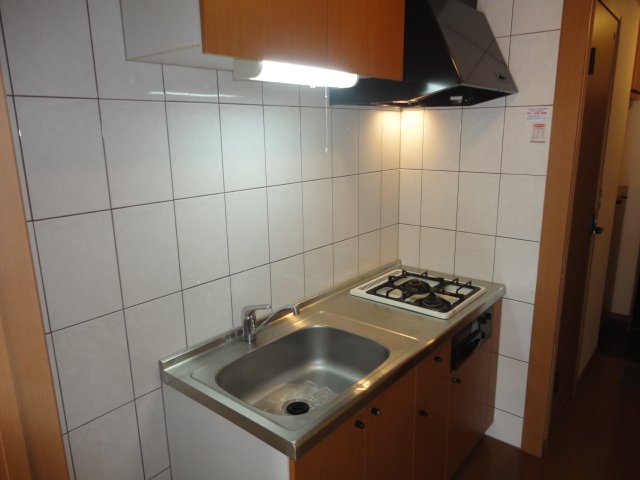 キッチン　二口コンロ付きキッチン