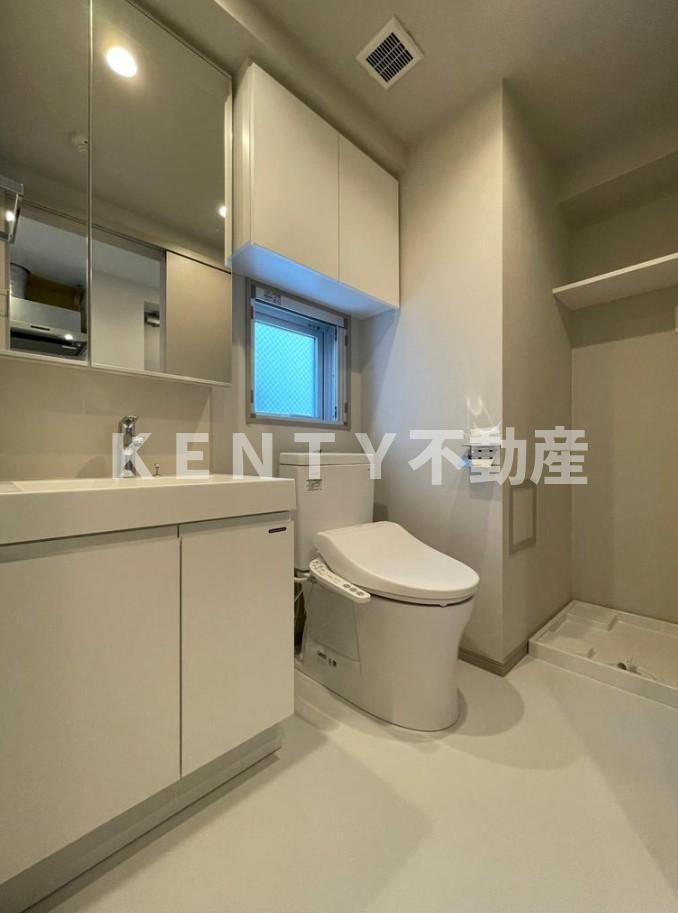 洗面設備　広い洗面スペース