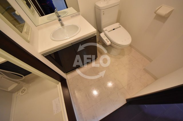 洗面設備　ライブコート北梅田　洗面脱衣室