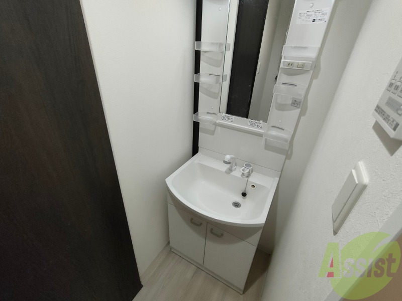 洗面設備　シャンプードレッサー。身支度はここでばっちりですね。