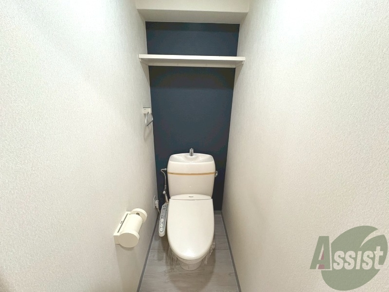 トイレ　トイレにウォシュレットが付いてるのは嬉しいですね。