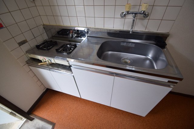 キッチン　ガスコンロ設置可能です。