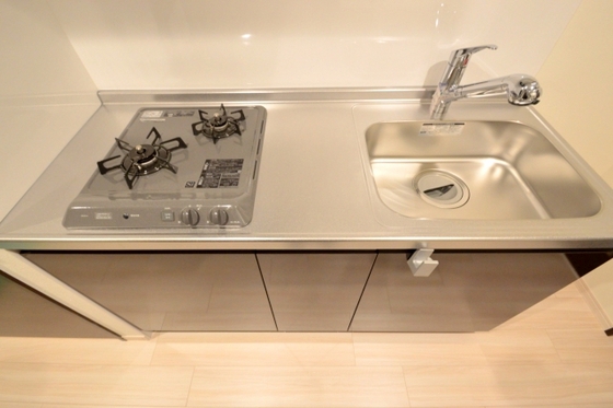 キッチン　２口ガスコンロ付