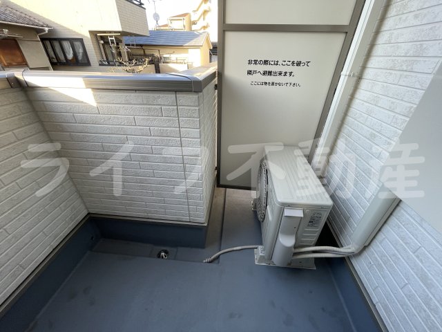 バルコニー　落ち着いた時間を過ごせるバルコニーです