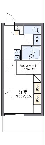 レオパレスOROKUの間取り写真