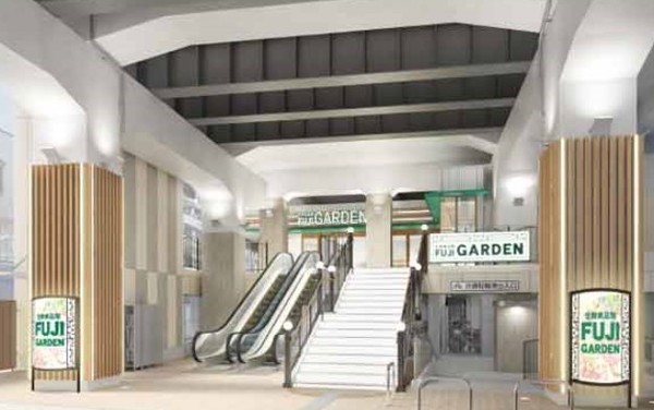 スーパー　富士ガーデン二子新地駅前店（スーパー）まで382m