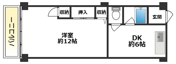 領家マンションの間取り写真
