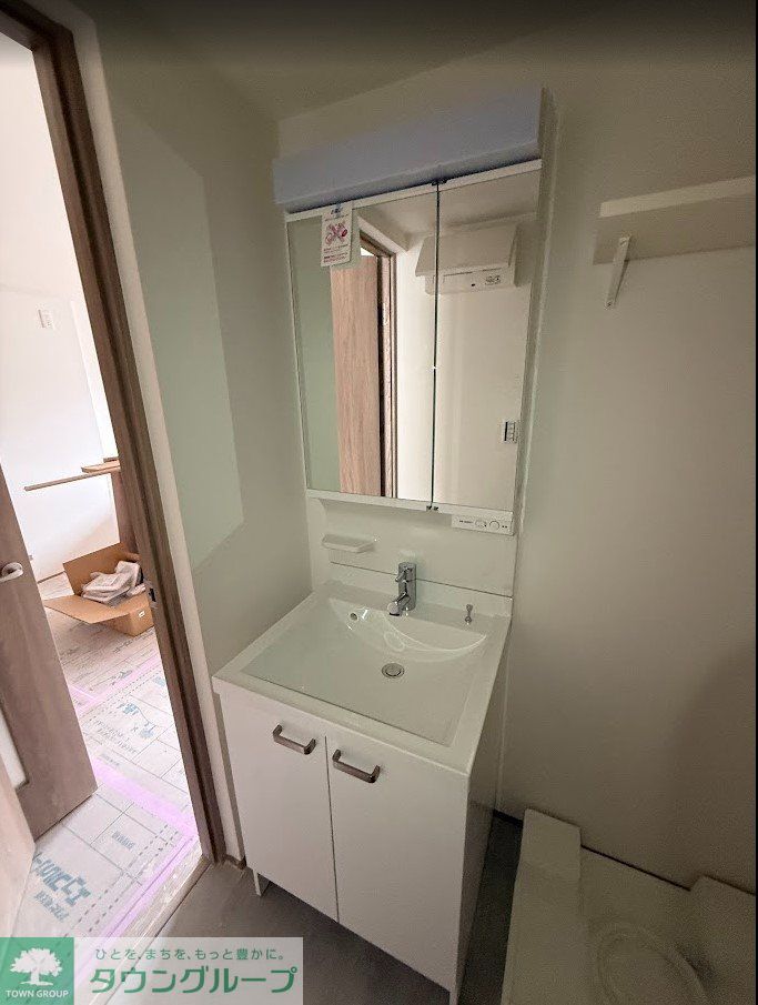 洗面設備　建築中