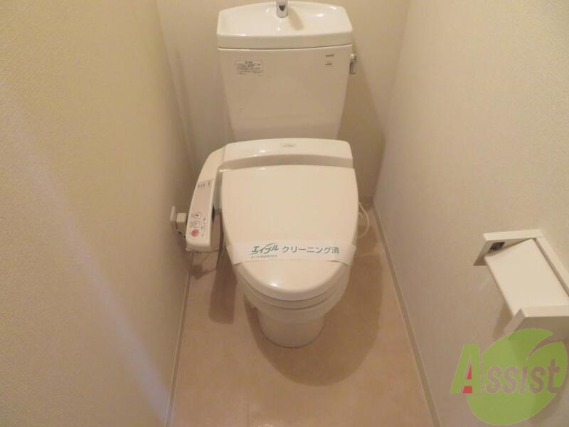 トイレ　綺麗なトイレなので、清潔感があっていいですね。