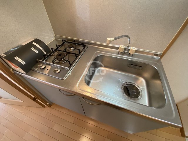 キッチン　ディナスティ堺筋本町　2口ガスシステムキッチン