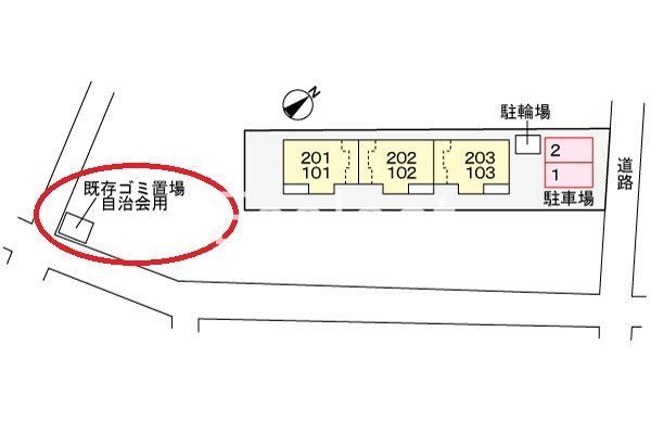 エントランス　配置図です
