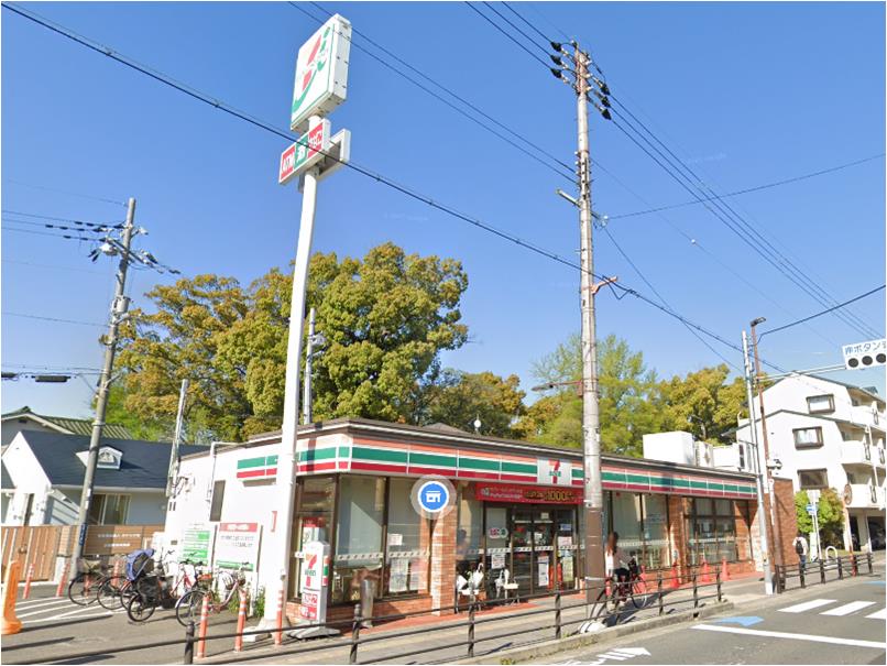 コンビニ　セブンイレブン 東大阪西岩田1丁目店（コンビニ）まで529m