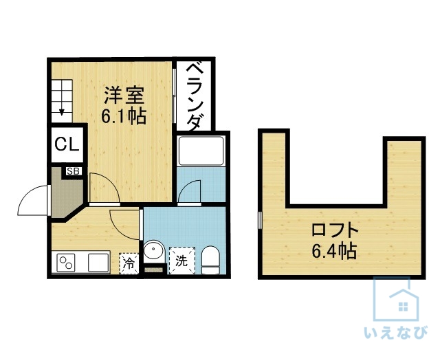 地下鉄千日前線 南巽駅 徒歩5分 2階建 築10年の間取り写真