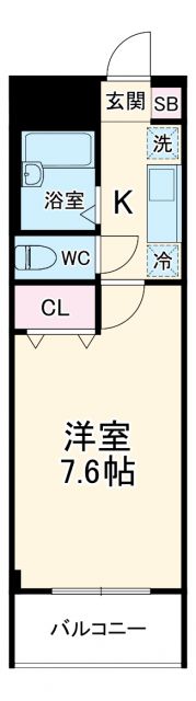 アンプルール フェール レーベンの間取り写真