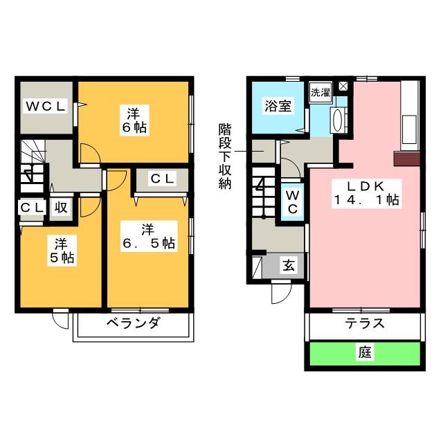 レジダンス井尻 A棟の間取り写真