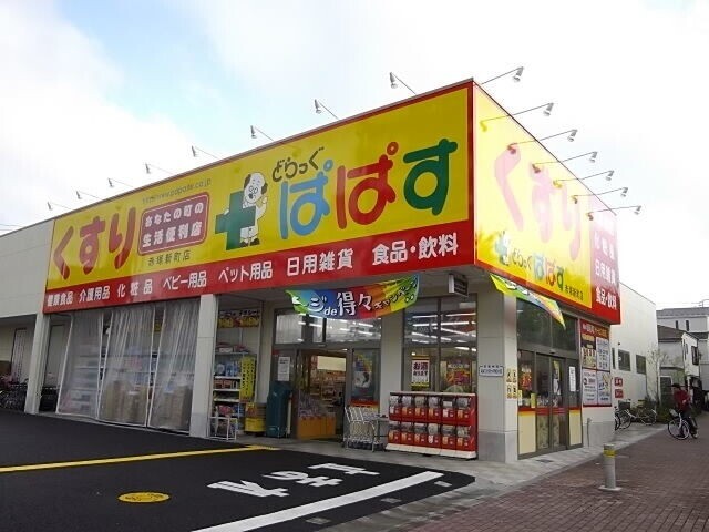ドラックストア　どらっぐぱぱす赤塚新町店（ドラッグストア）まで636m
