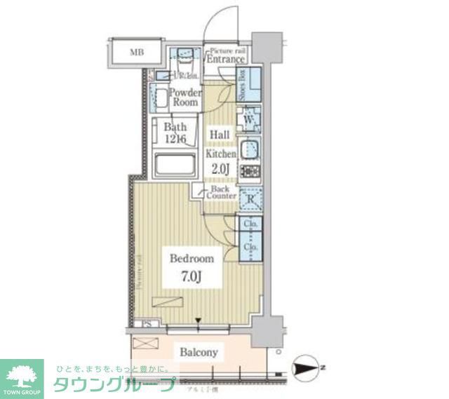 パークアクシス高田馬場テラスの間取り写真