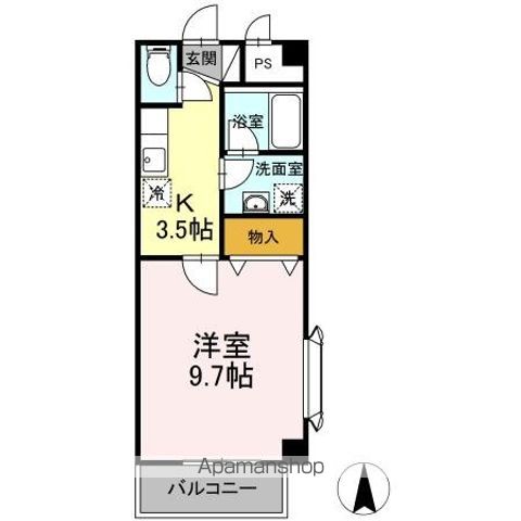 仙台市地下鉄南北線 長町駅 徒歩5分 6階建 築24年の間取り写真