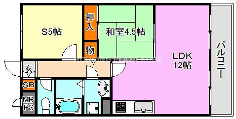 サニーコート鷹取の間取り写真
