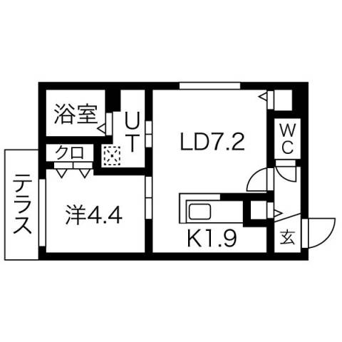 ブランシャールチェレステ鳥居前の間取り写真