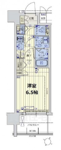 ＪＲ東西線 大阪城北詰駅 徒歩3分 11階建 築7年の間取り写真