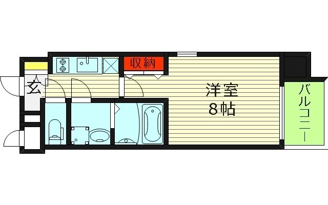 レジュールアッシュ都島の間取り写真