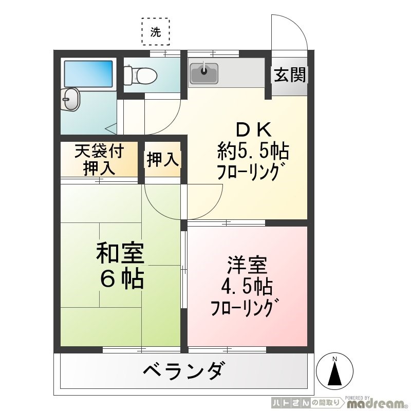 チェリーコーポの間取り写真