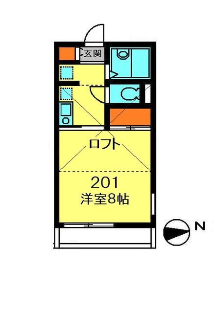 ニイホリハイツIIの間取り写真