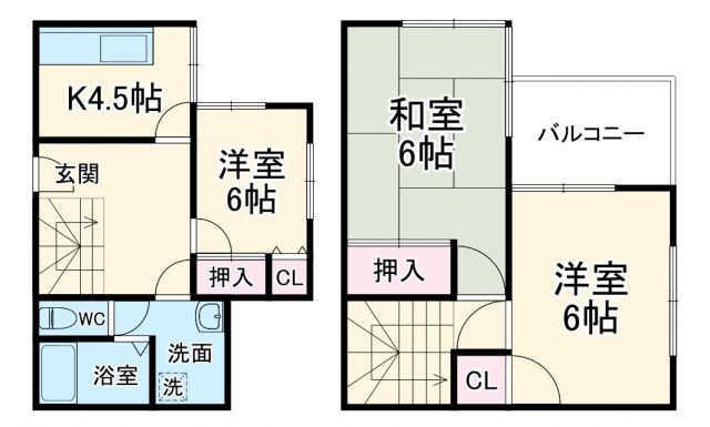 船橋松ヶ丘5丁目戸建の間取り写真