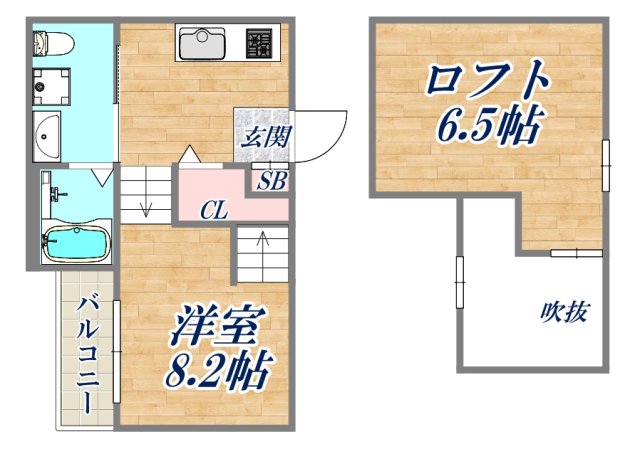 エール東難波の間取り写真