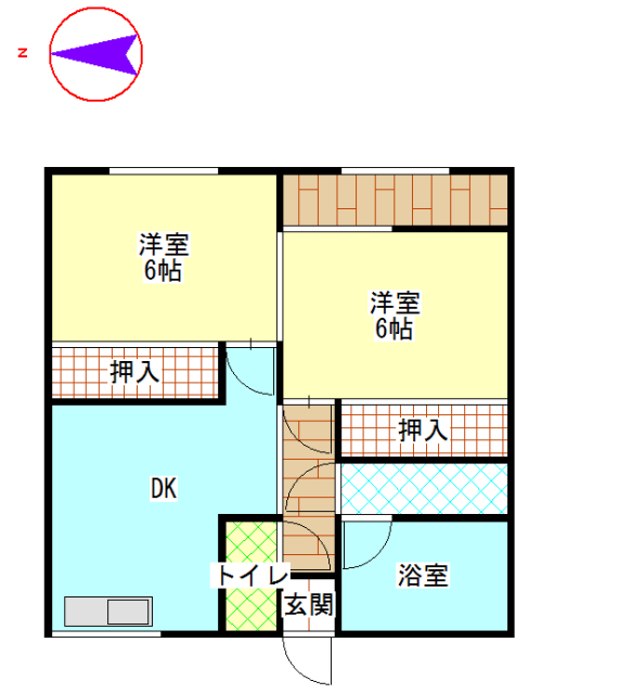 コーポ岡崎の間取り