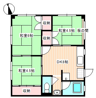 西村アパートの間取り