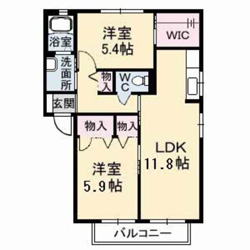 恋路ガーデンプレイスE棟の間取り