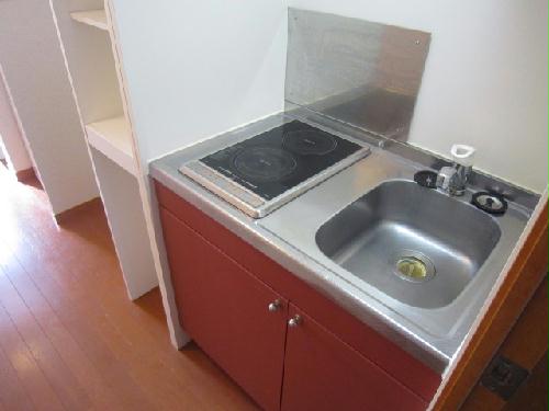 キッチン　2口電気コンロ付き