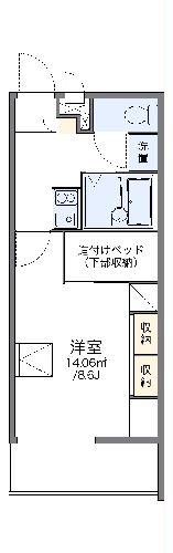 レオパレスカサ　エスペランサの間取り