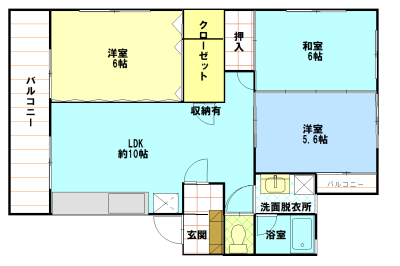 OAKS ONOUE(オークスオノウエ）の間取り