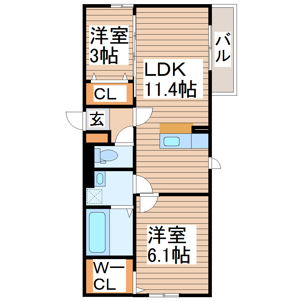 D-roomプリメーロ花の間取り